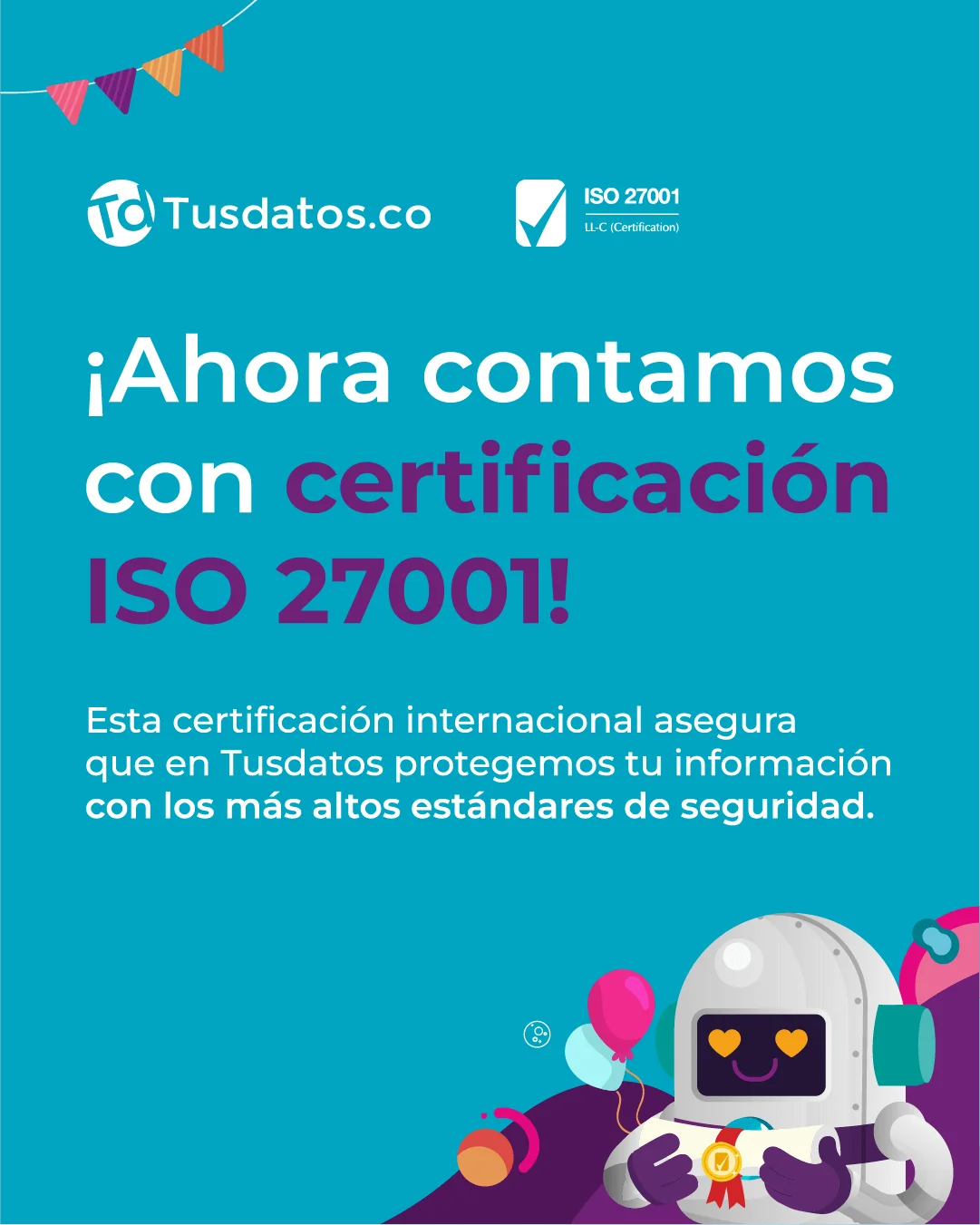 Tusdatos — Certificación ISO 27001